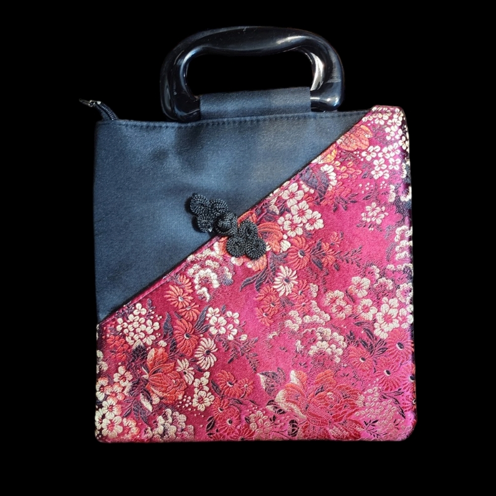 🌸Vintage 90s Chinoiserie Handbag